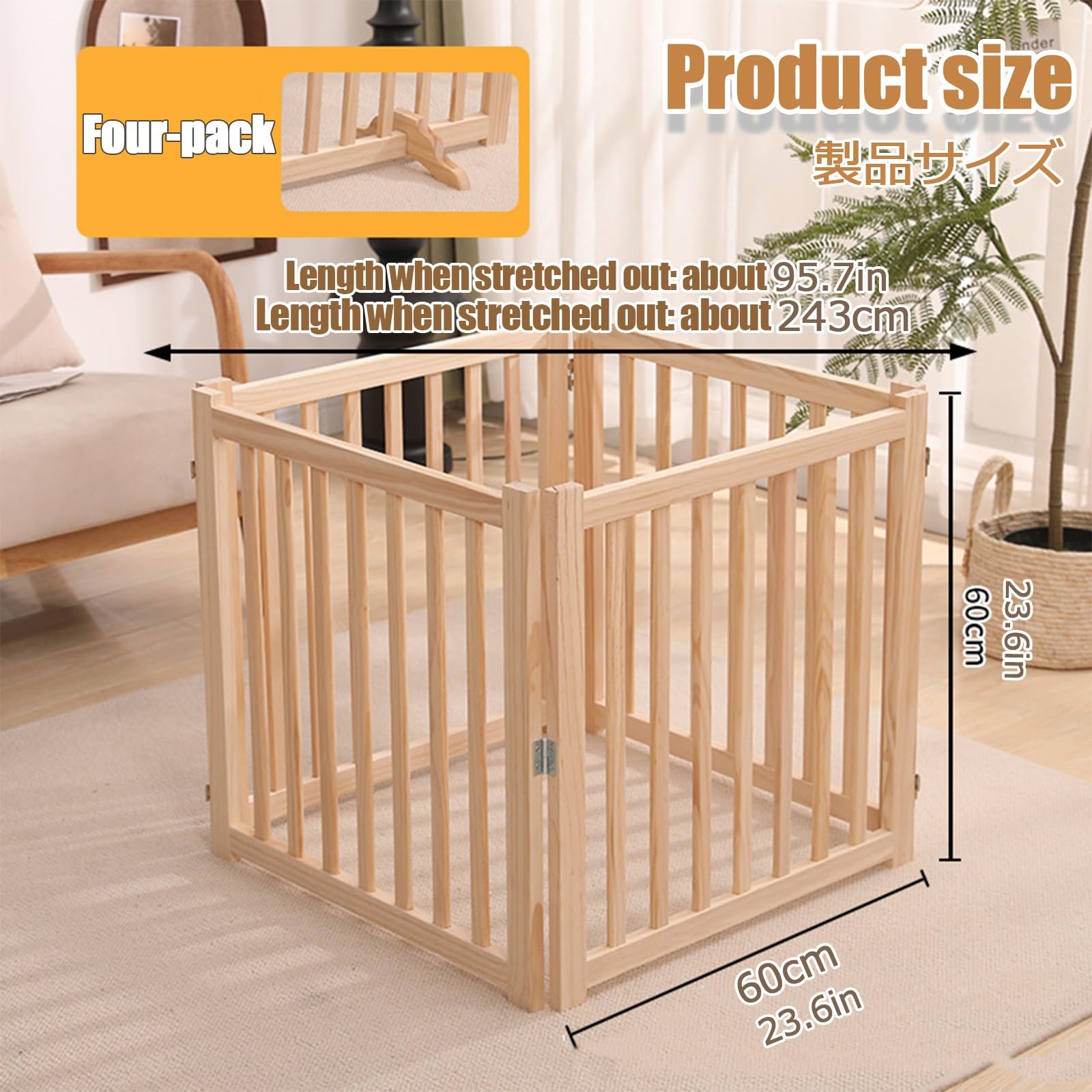 Recinto Per Piccoli Animali Recinto Per Animali Recinto Recinzione Per Cani Recinto Per Cuccioli Recinto Per Animali Domestici Con Porta Recinto Per Cani Pieghevole(60*60*243cm/23.6*23.6*95.7