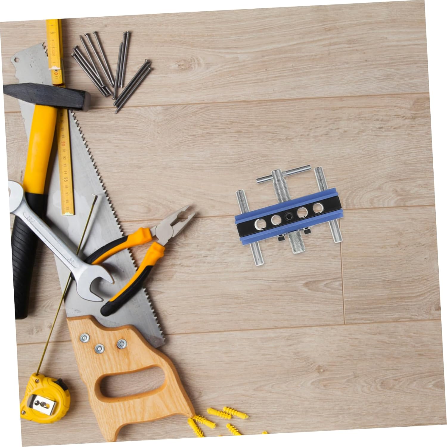 Mikikit 1set Pocket Hole Woodworking Tool Accurate Drill for Angled Lightweight Design for Easy Portability Compatible Woodworking Tools