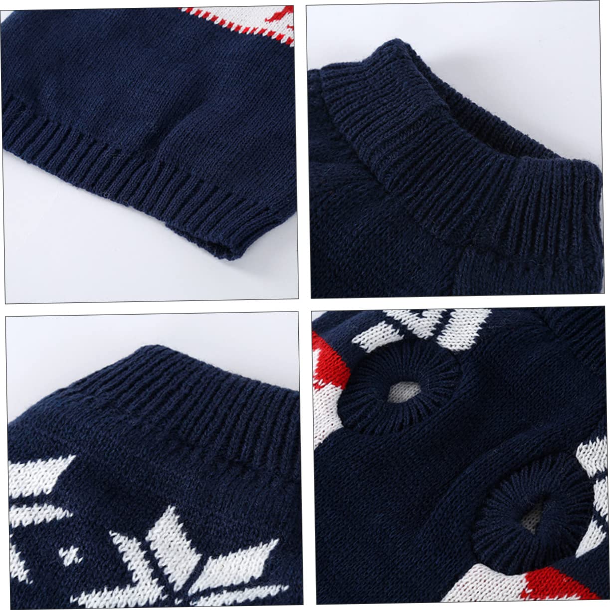 FRCOLOR 3pezzi Maglione Invernale Per Animali Con Motivo Renna Cappotto Caldo Per Cani e Gatti Per Festività Natalizie
