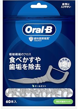 Oral-B Floss Pick, Deep Clean, Cool Mint, Pack of 60