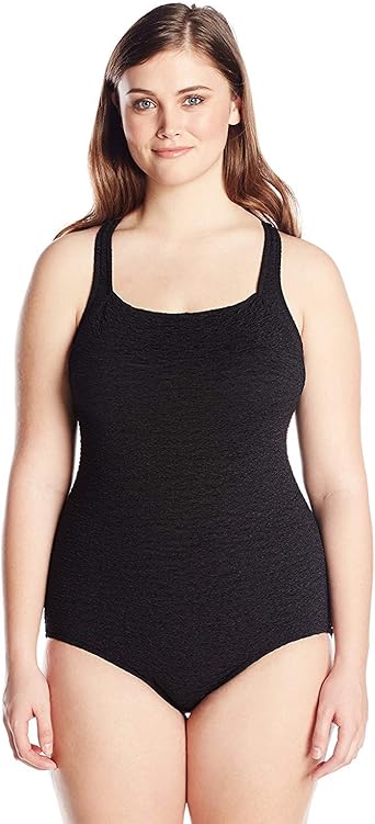 Penbrooke krinkle plus size swimsuits Clearance