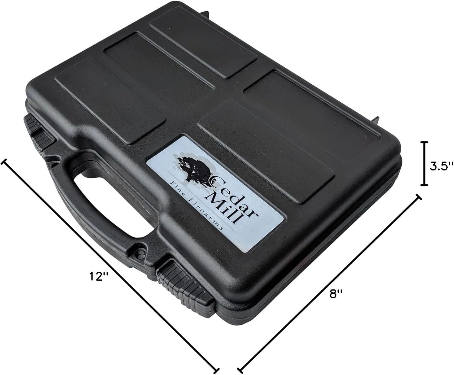 Cedar Mill Fine Firearms Hard Gun Cases for Handguns - TSA Approved Firearm Travel Case, Military-Grade Pistol Carrying Case with DS3TeK, Dual-Lock System & Customizable EPE Foam - Image 10