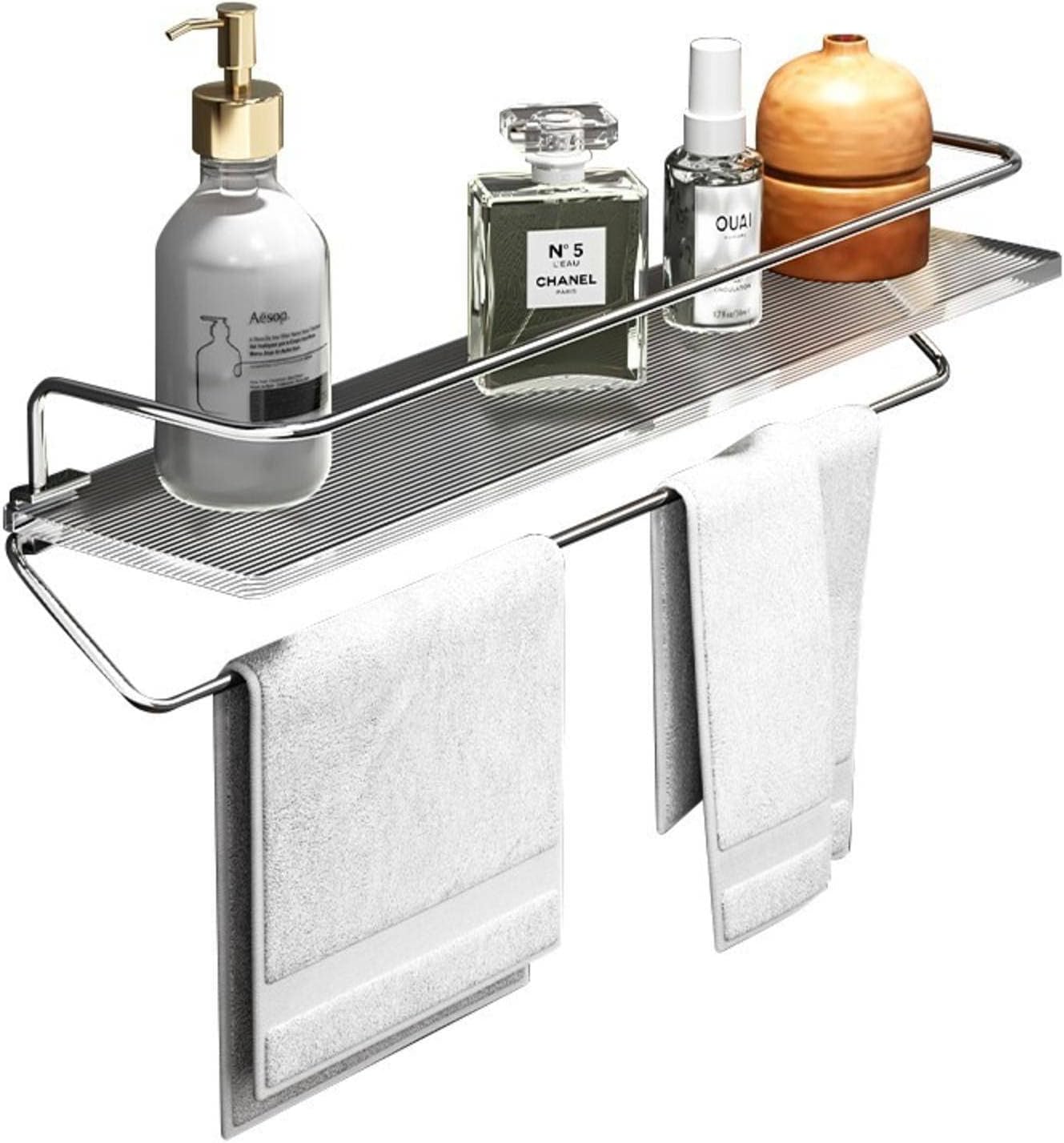MBETA Toilet Shelf Non Perforated Acrylic Towel Bar Toilet
