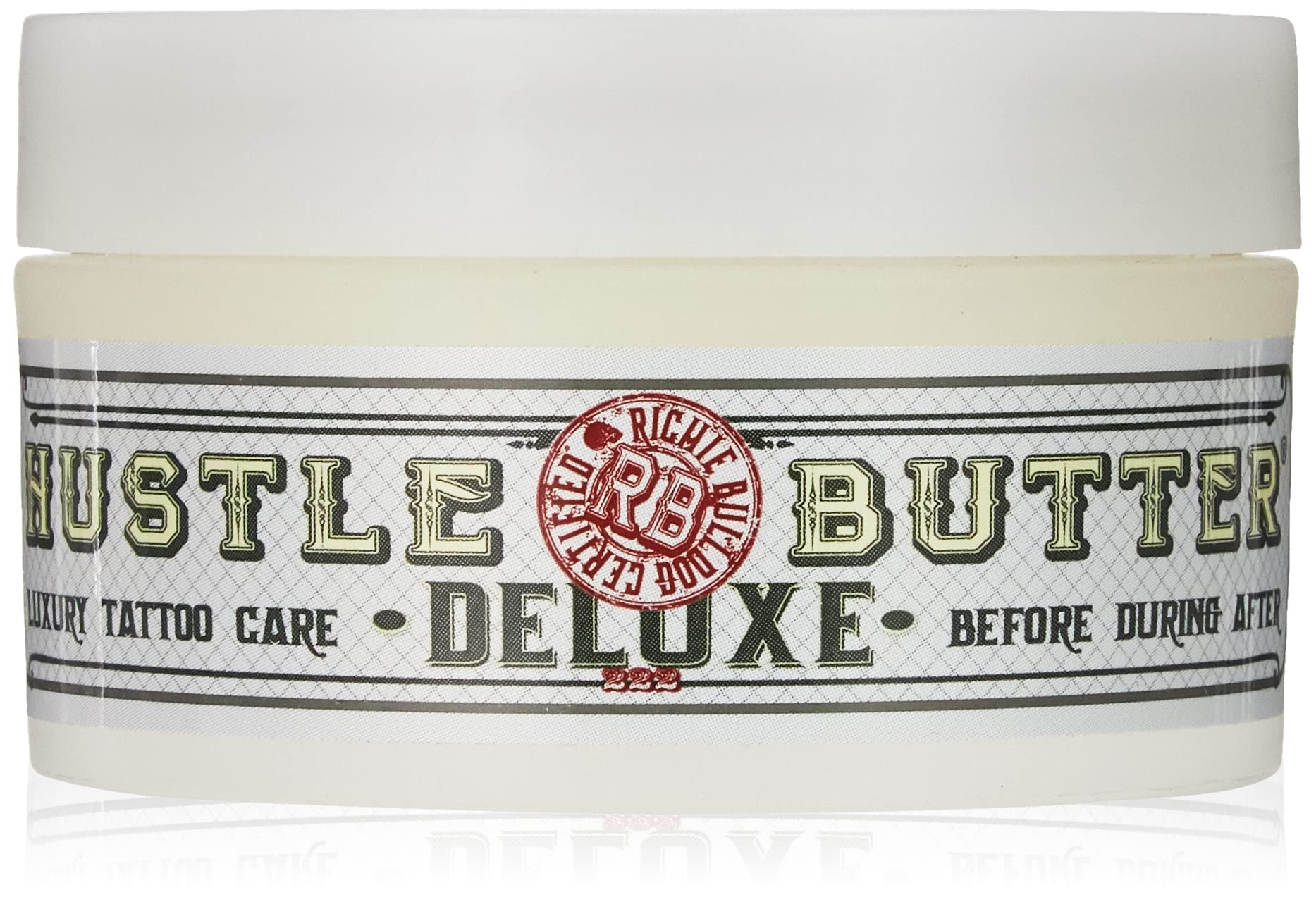 BodySupply Tatouage Hustle Butter Deluxe Original – 150 ml, 0 à 99 ans, blanc, résistant à l'eau