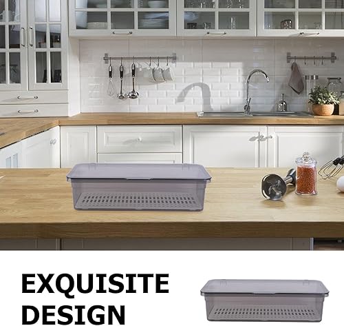 Vista 6 de DOITOOL Bandeja de cubiertos con tapa, organizador de cajones de cocina, bandeja de cubiertos de cocina y organizador de cajones de utensilios