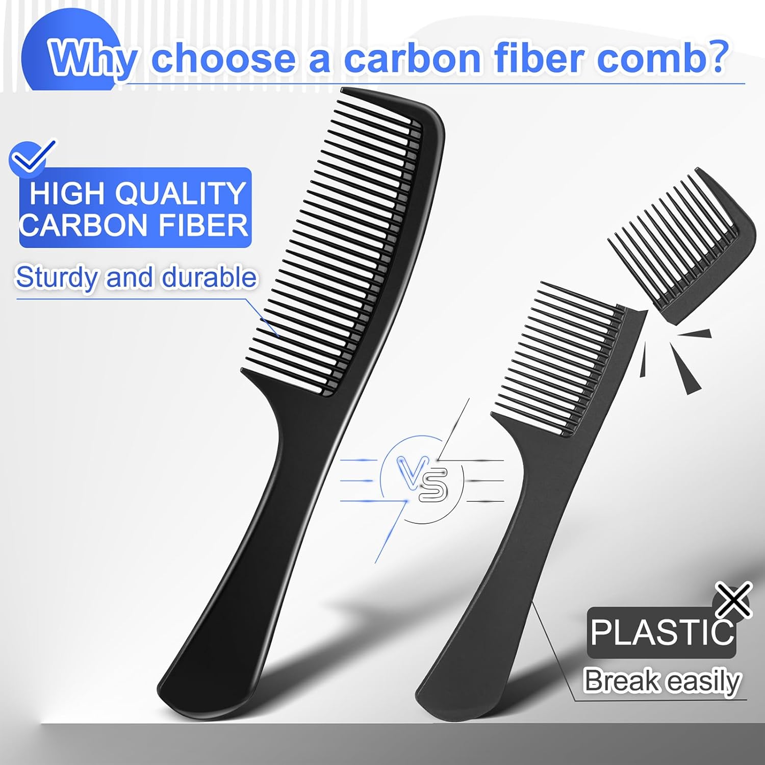 3 Pieces Profal Teasing b, Premium Bla Carbon Fiber