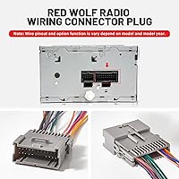 Vista 4 de RED WOLF Arnés de cableado de estéreo Compatible con 2002-2008 GMC Envoy Sierra Chevy Silverado Impala Adaptador de cable de radio de estéreo