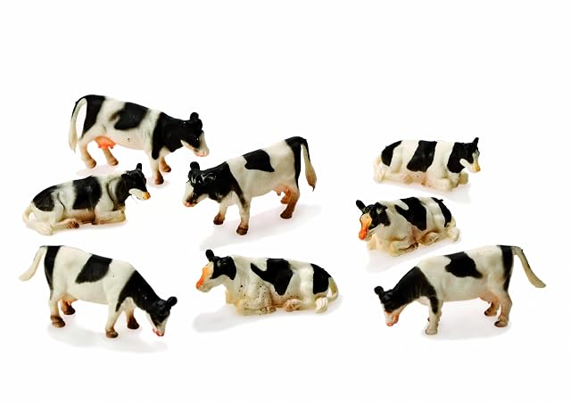 Kids Globe 8 Friesian Cattle