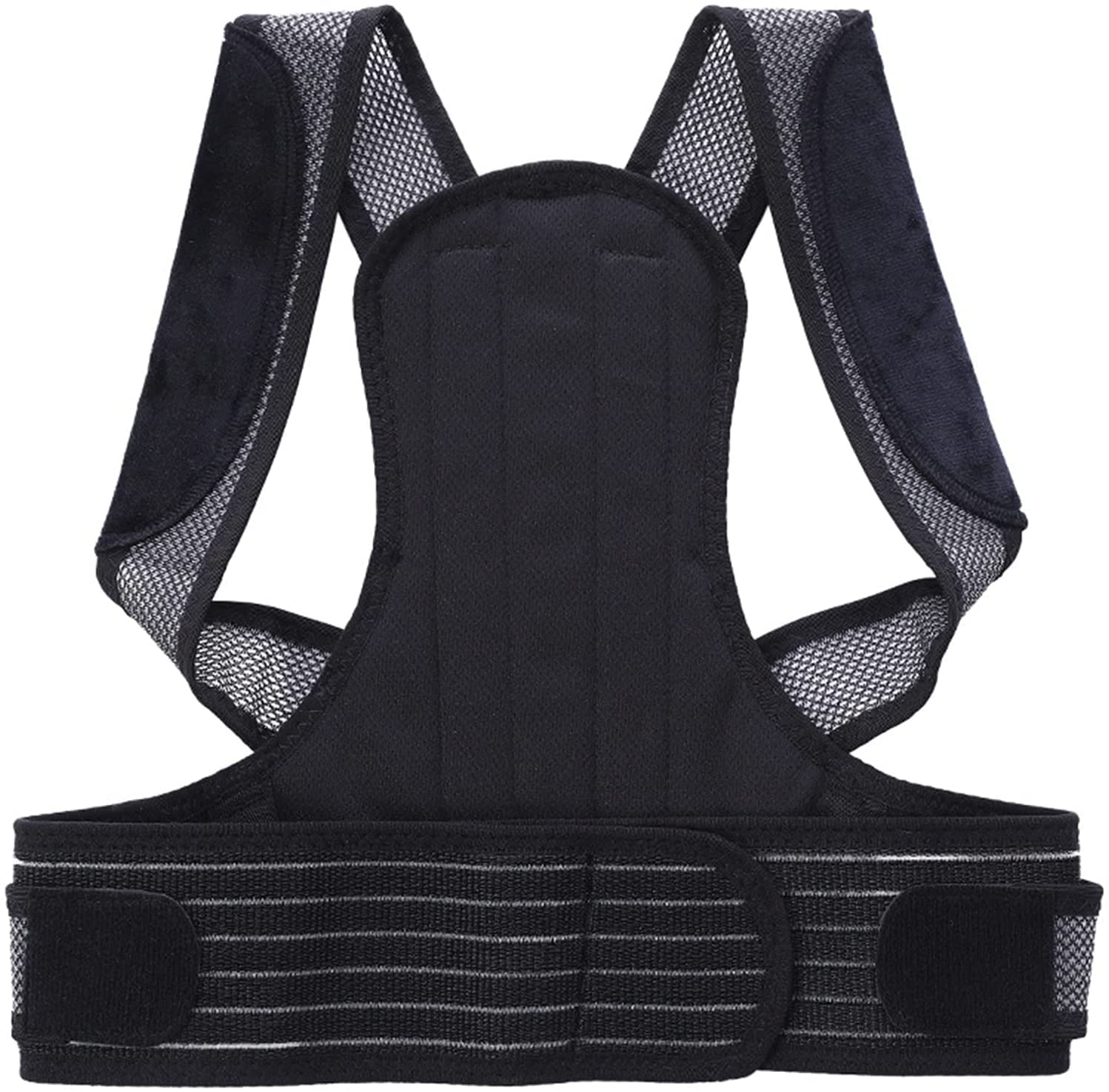 Corrector de postura Volver Invisible, Hunchback Mejore Postur Unisex Ajustable Ajustable Atrás Soporte de hombro(White,S)