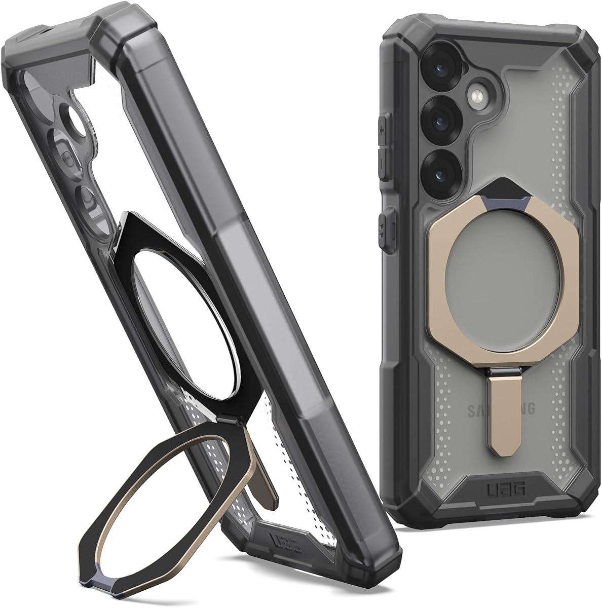 ENGRANAJE DE ARMADURA URBANA UAG para Samsung Galaxy S25 Estuche 6.2" con Kickstand Plasma XTE - Compatible con carga magnética Cubierta protectora resistente a prueba de caída militar, ceniza/titanio