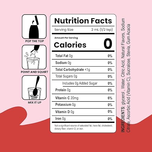 Miniatura 8 de Liquid Enhancer - Gotas aromatizantes de agua, mezcla de bebidas, sin azúcar, cero calorías, sin colorantes, con sabor natural, 5 botellas de 2.0