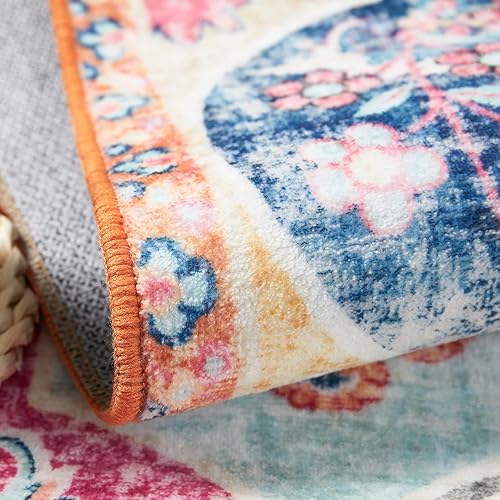 Miniatura 6 de Alfombra de pasillo de 2 x 6 pies, lavable, antideslizante, para interiores, alfombra envejecida para cocina, entrada, dormitorio, sala de estar,