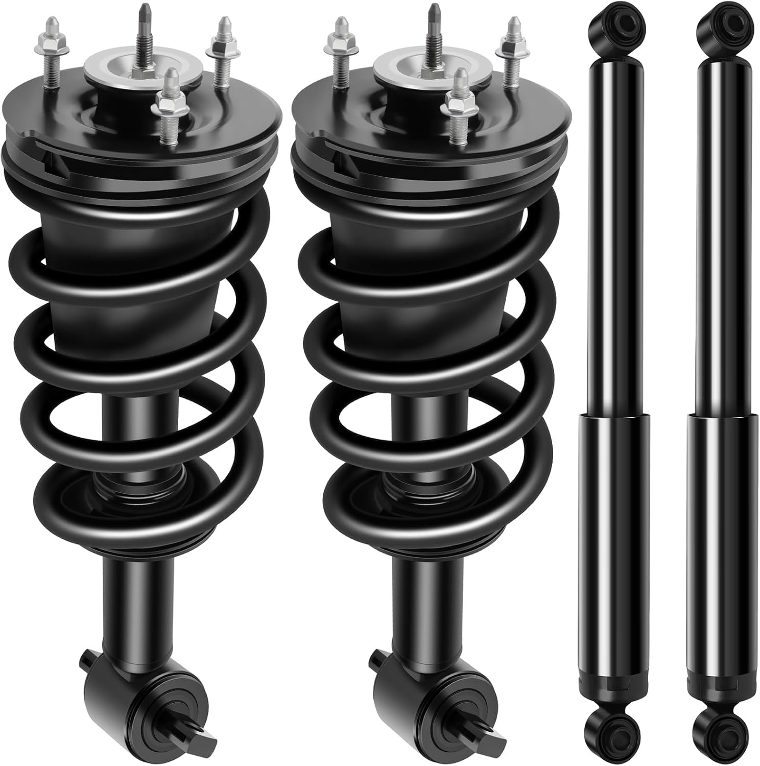 139112 345074 Front and Rear Struts Fit for 2014-2017 for Chevrolet Silverado 1500 Complete Strut Spring Assemblies Shock Absorbers 4PCS