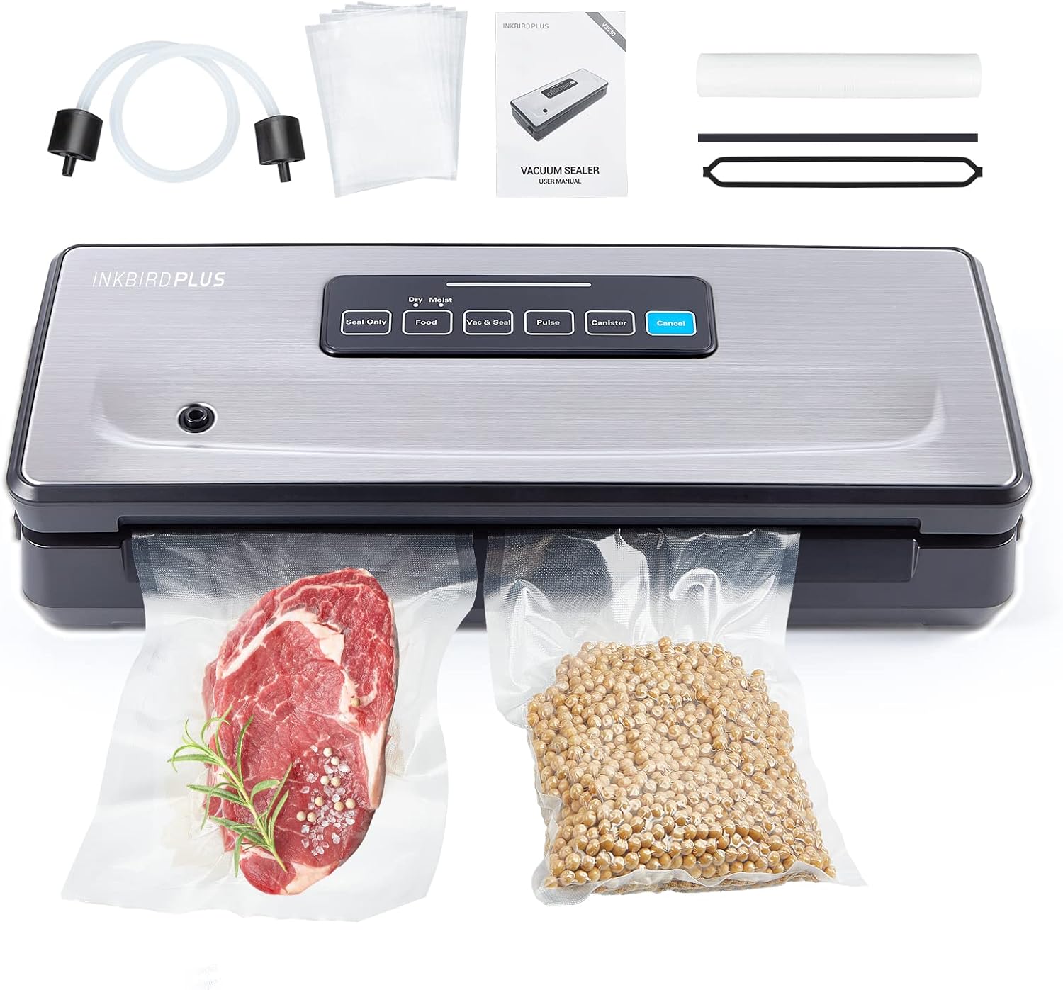 INKBIRD Vacuum Sealer Machine Food Storage with Seal Bags and Starter