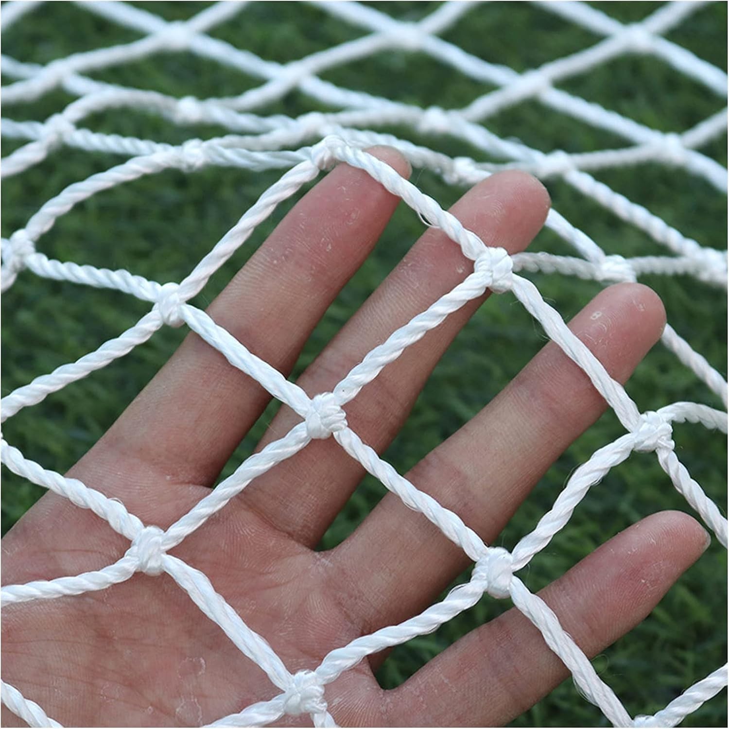 Balcony Stairs Protection Net White Polyester Rope Outdoor Garden Protective Net, Indoor Fence Net Playground Safe Net for Kids Railing Safety Net for Protection Rope Netting (Siz