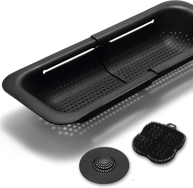 Black Sweden Home Zestaw sitek do zlewu czarny
