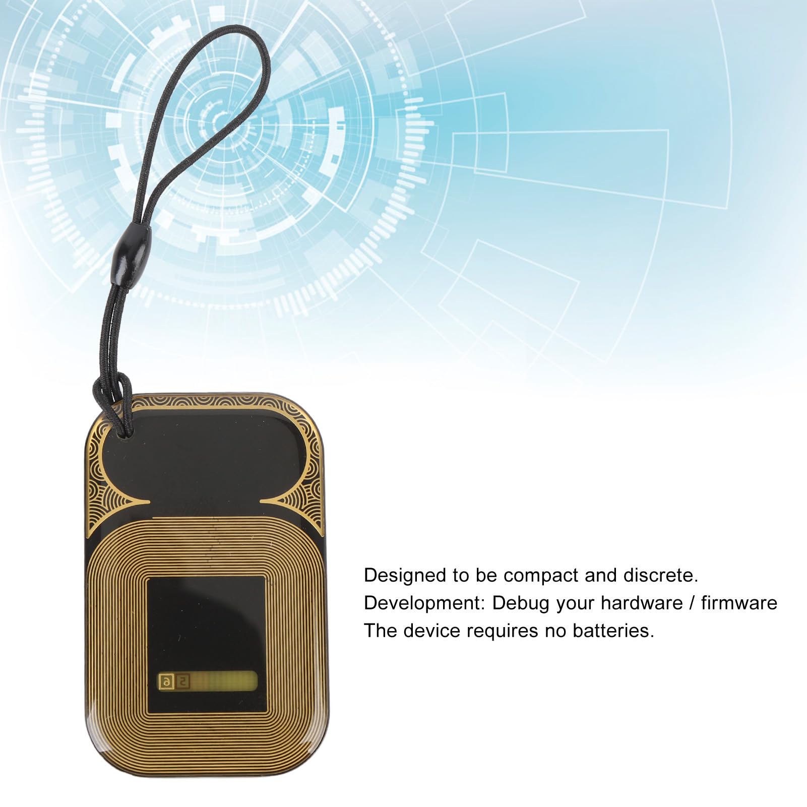 LICAEVEY Porte-clés portable à double fréquence avec détecteur de champ, 125 kHz et 13,56 MHz, testeur RFID pour systèmes de contrôle d'accès, lecteur d'identification IC, indicateur de signal RF