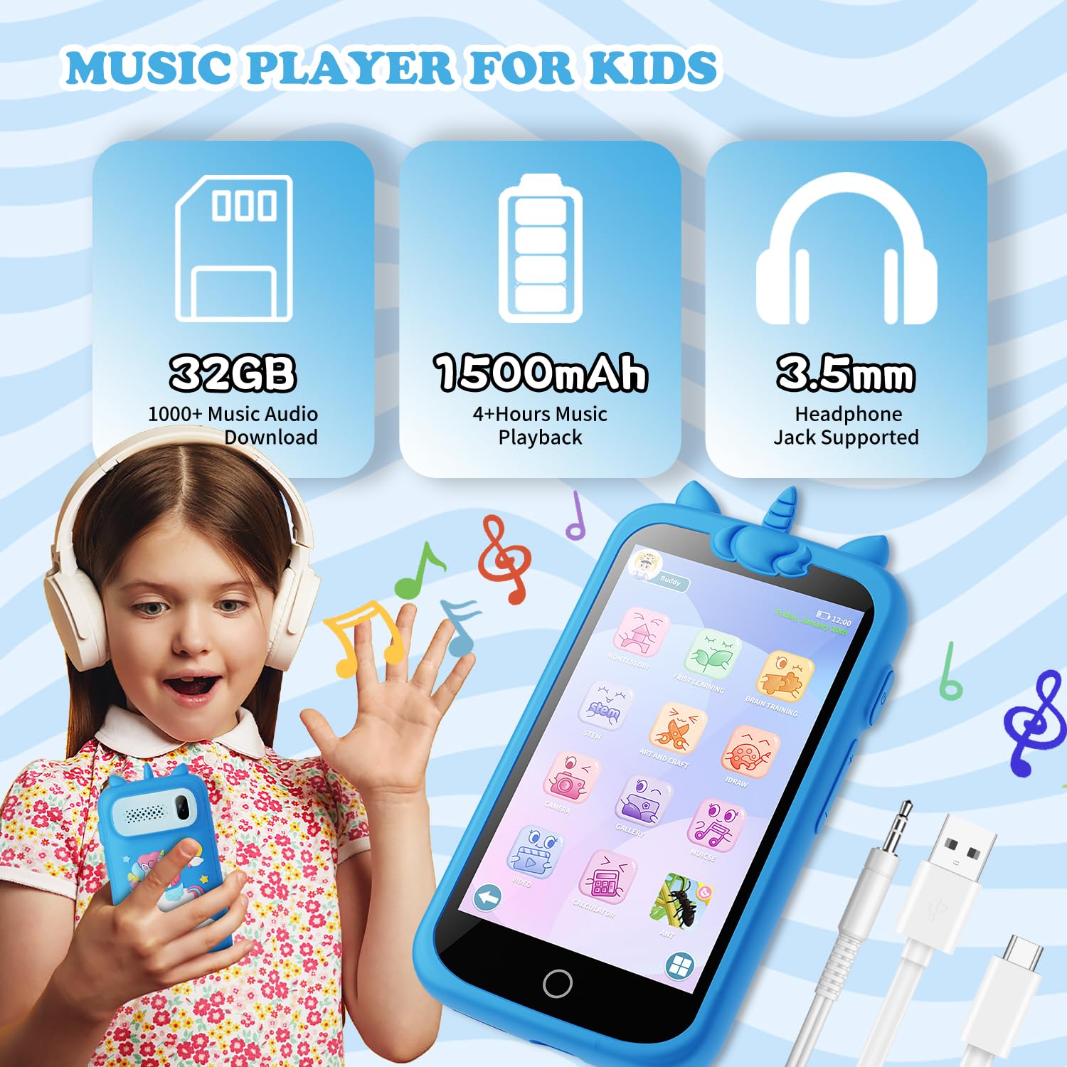 Kids Phone Kids Smart Phone Gifts For Boys And Girls Ages 3-12