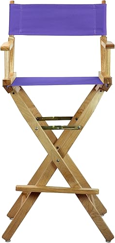 Miniatura 49 de Silla de Director de 18" Marco Blanco Lona Rosa