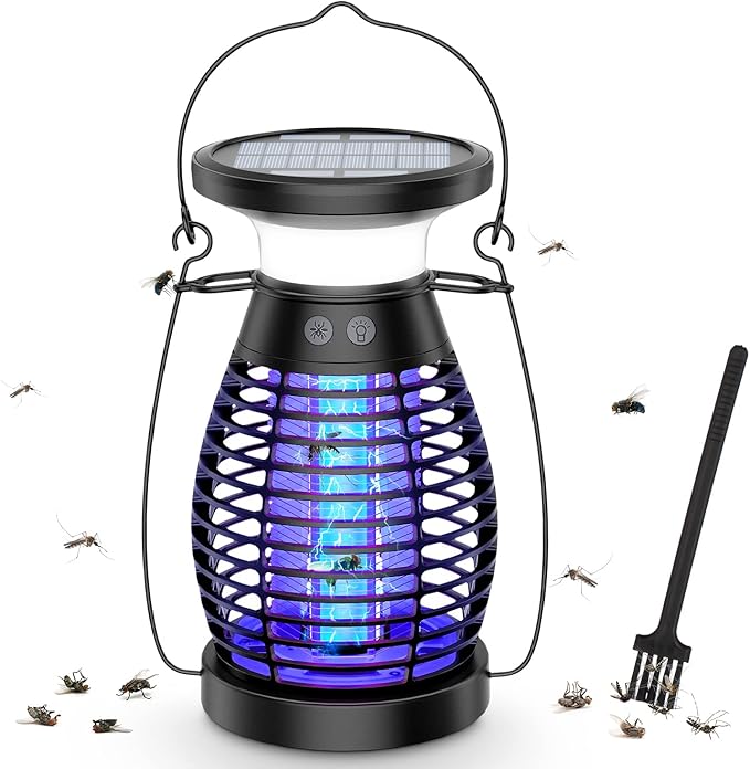 Solar Bug Zapper Outdoor Waterproof, Meilen Mosquito