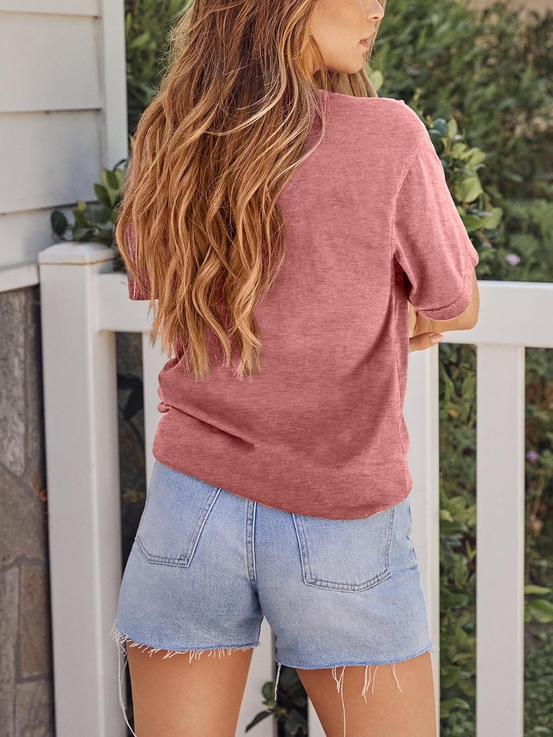 GEMLON Graphic T-Shirts for Women Loose Print Short Sleeve Tops Summer Casual Tees Shirt image 5