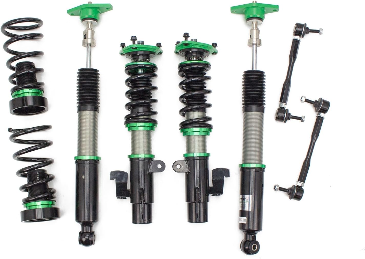 Rev9 R9-HS2-034 compatible with Mazda 3 (BL) 2010-13 Hyper-Street II Coilover Kit w/ 32-Way Damping Force Adjustment Lowering Kit, 32 Damping Level Adjustment, Ride Height Adjustable