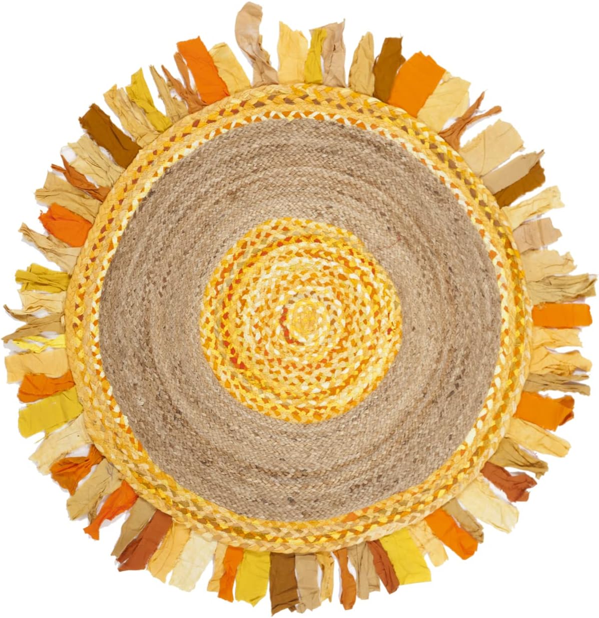 SAFAVIEH Cape Cod Collection 3' Round Gold / Natural