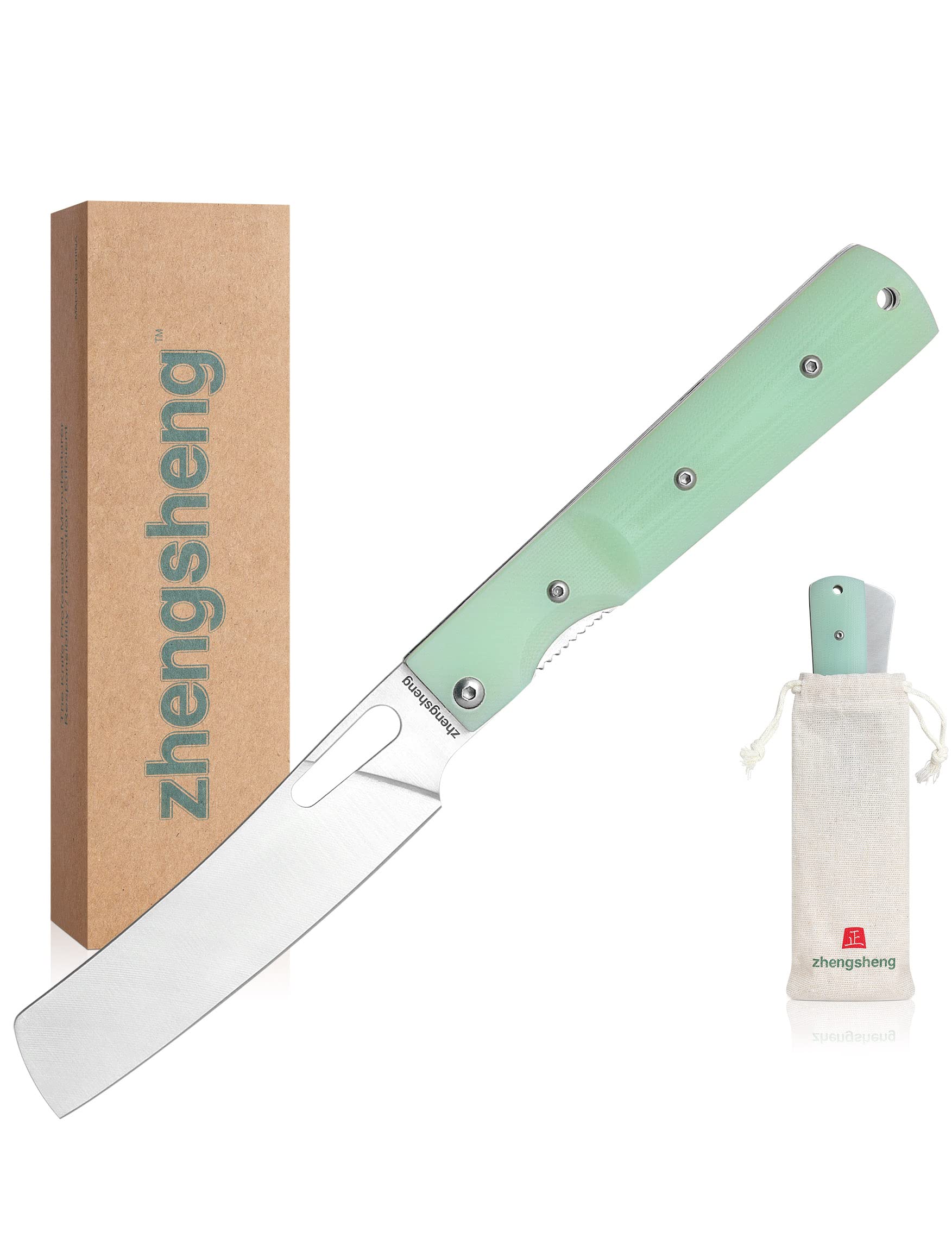 Buy ZhengSheng 4.8" 440A Stainless Steel Folding Japanese Style Chef Knife G10 Handle Ultra