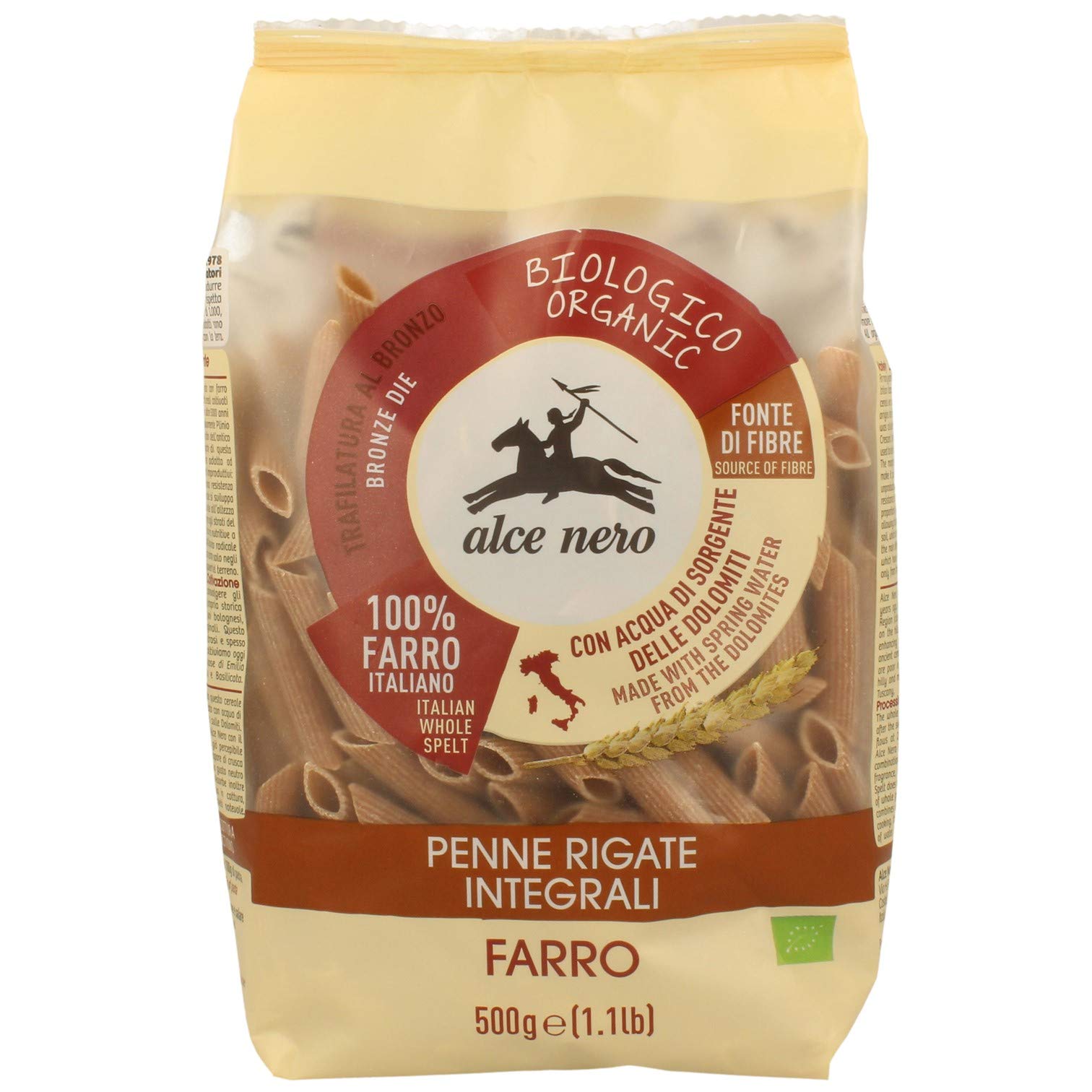 Penne 100% Farro Integrale Bio