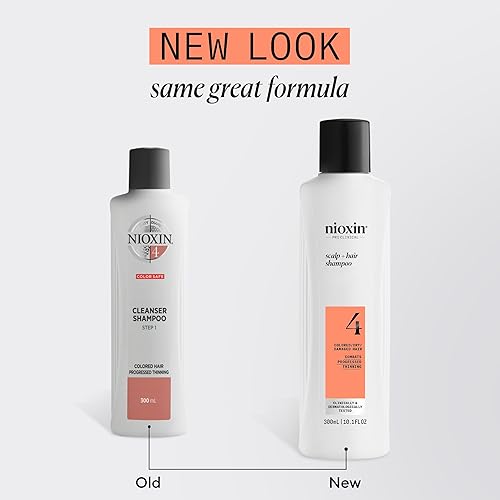 Miniatura 2 de Nioxin System 4 Anti-Thinning Shampoo & Conditioner, Strengthens Hair from Breakage, For Color Treated Hair with Progressed Thinning
