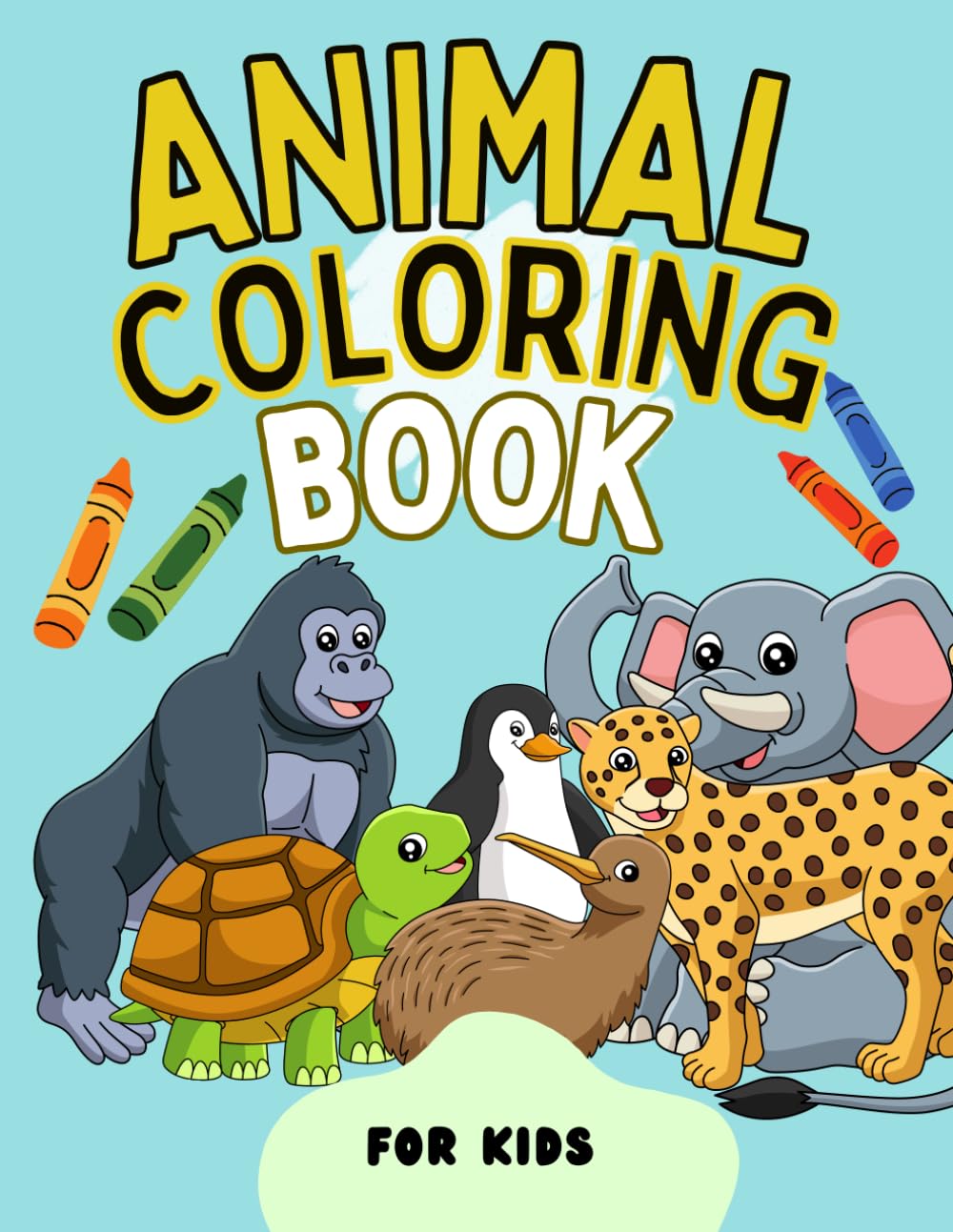 Animals coloring book for kids: Beautiful Coloring Pages with Cute Animals for Kids Ages 4-8