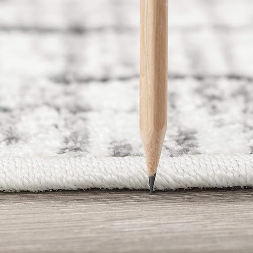 Miniatura 4 de Alfombra impermeable de yute gris/gris para pasillo de 2 x 8 pies, para interiores y exteriores, para patio, terraza, entrada, jardín, porche,