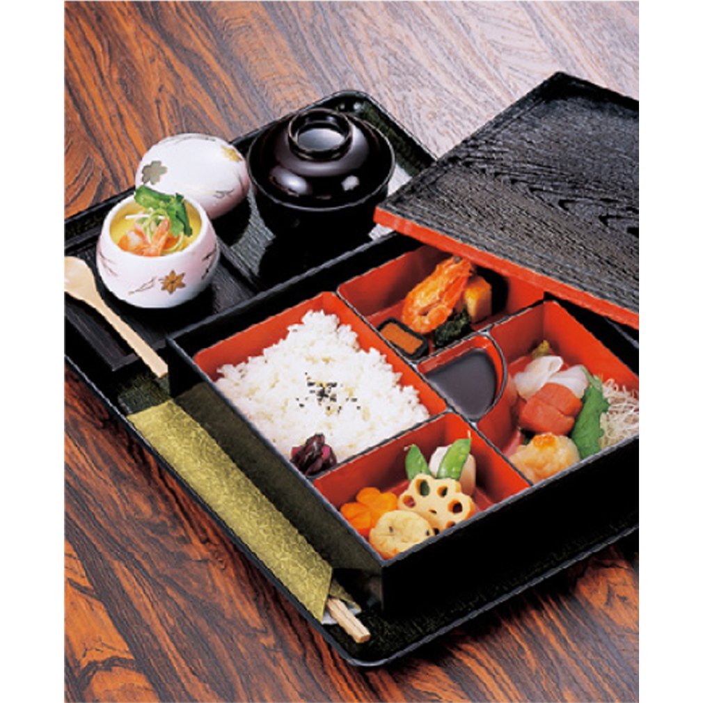 Amazon.com: Yamasita Craft 11603200 8 Square Bento Box, Red Cloth