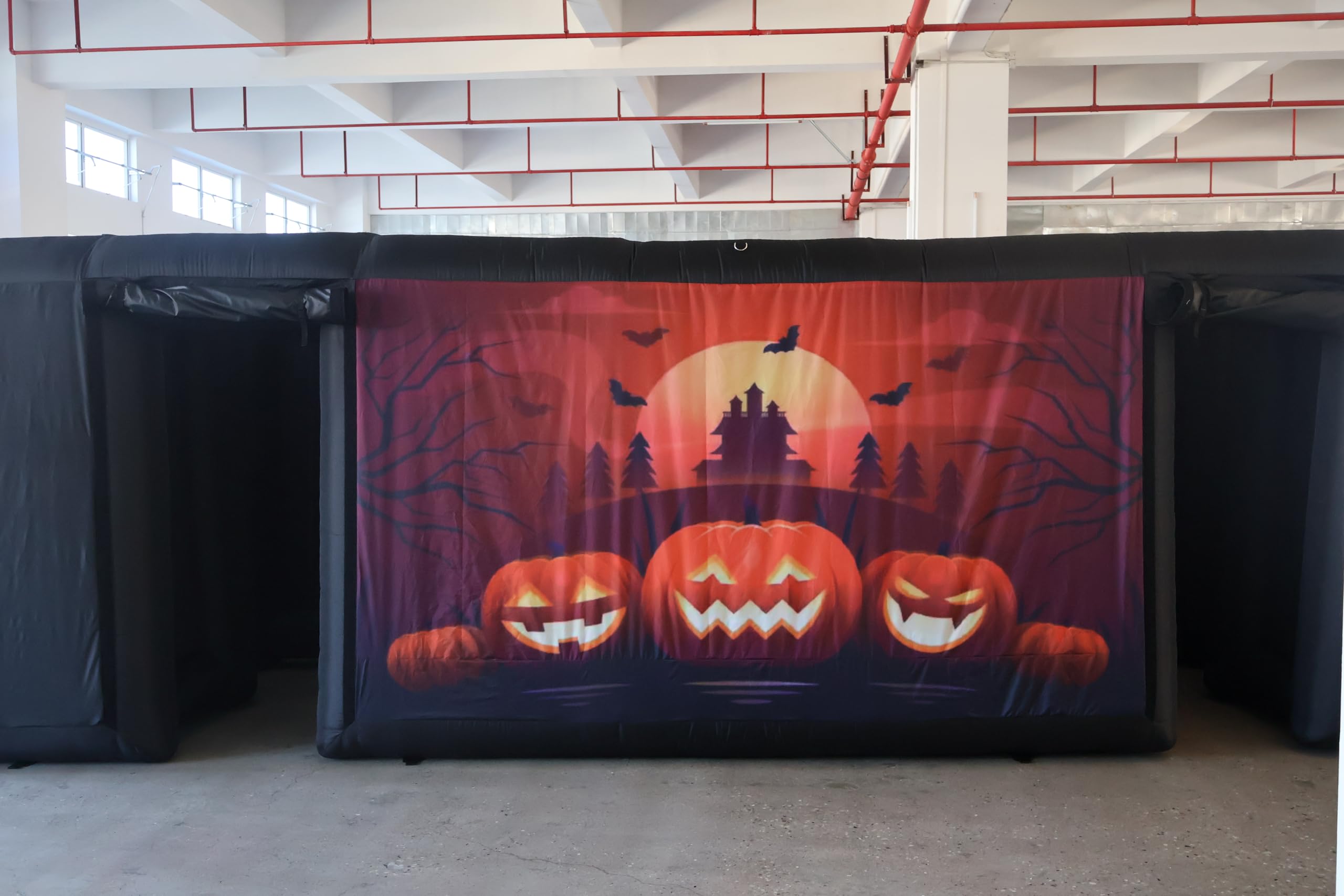並行輸入品】 23.6x11.8x6.6ft FUUNY Inflatable Maze Game Halloween 
