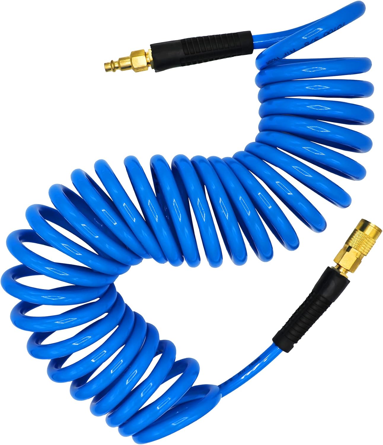 YOTOO Polyurethane Recoil Air Hose 3/8" Inner Diameter by 25' Long with Bend Restrictor