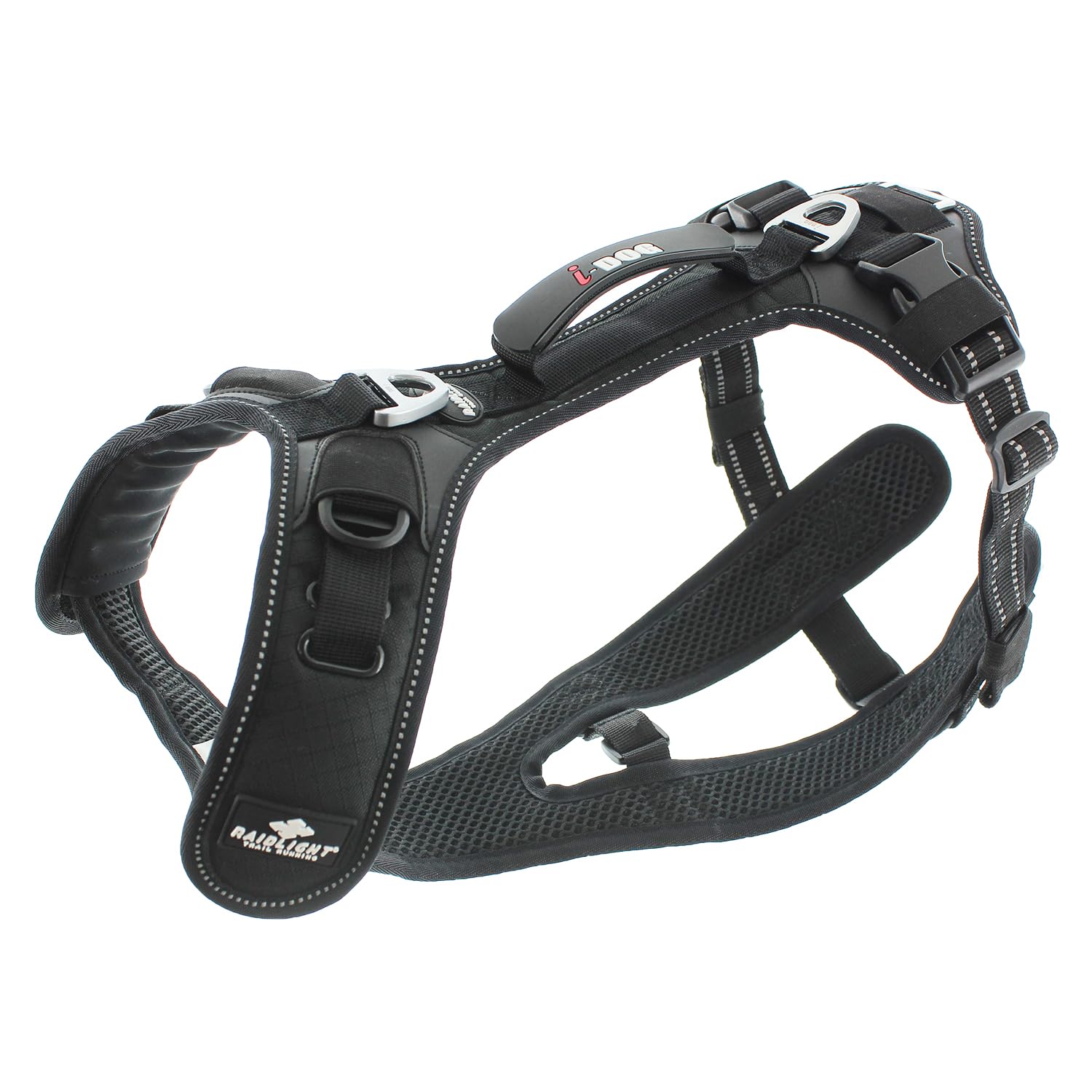 Harnais RAIDLIGHT I-DOG canicross, canirando, canitrail, canijogging, Noir (XS)