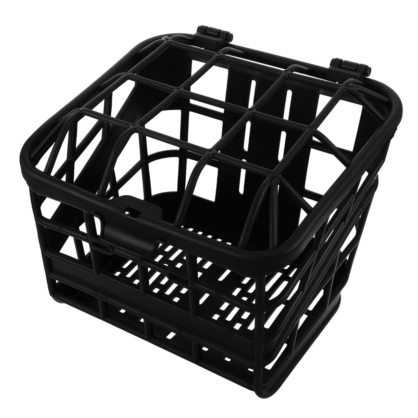 Cesta de Plástico para Bicicleta Infantil Desmontable con Tapa Resistente y Segura para Compras y Transporte Diario Cesta Delantera Ligera y Versátil para Manillar de Bici