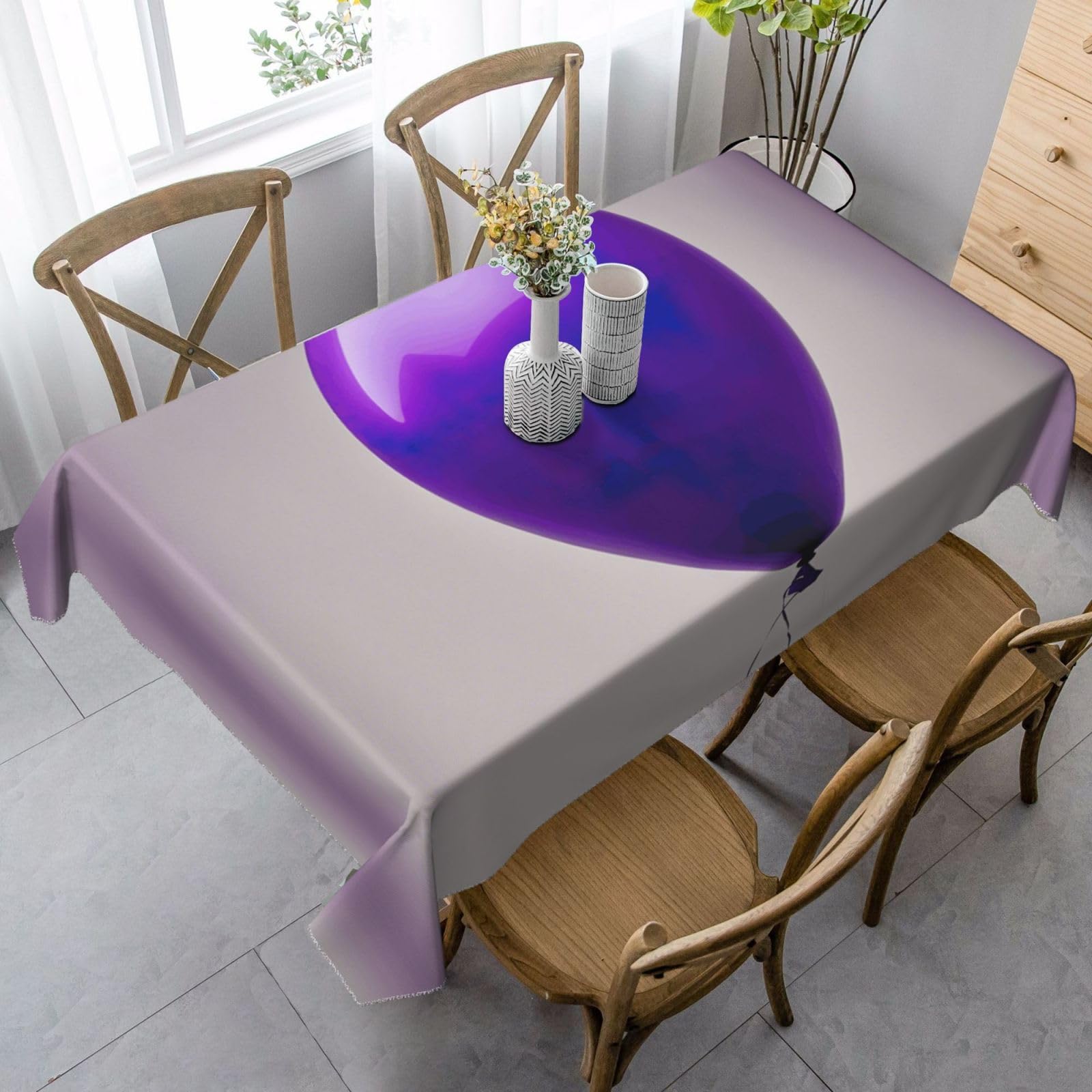 Nappe purple balloon 01 couverture de table élégante décoration de salle à manger