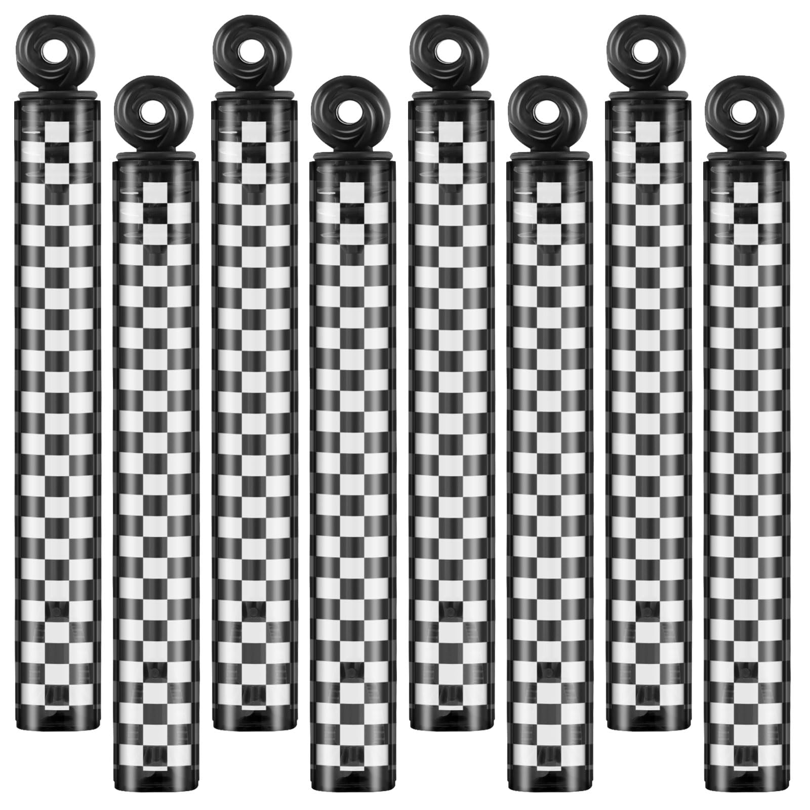 Rotatingpals 32 Pcs Checkered Bubble Wands Black and White Checkered Bubble Wand Race Car Party Favors for Summer Activity Race Car Birthday School Prizes Goodie Bag Stuffers Gifts Wedding Supplies โ image 1
