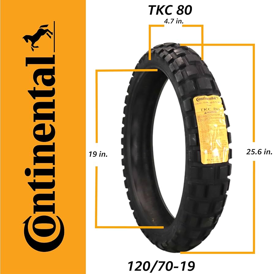 Amazon.com: Continental TKC 80 120/70-19 M/C 60Q TL Twinduro