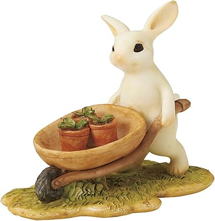 Amazon Co Jp 松野ホビー かわいい 置物 オブジェ 動物 マスコット ガーデニング うさぎ 苗植え H4 5 W7 D4cm ガーデニング インテリア 装飾 Series Gm 4323 ホーム キッチン