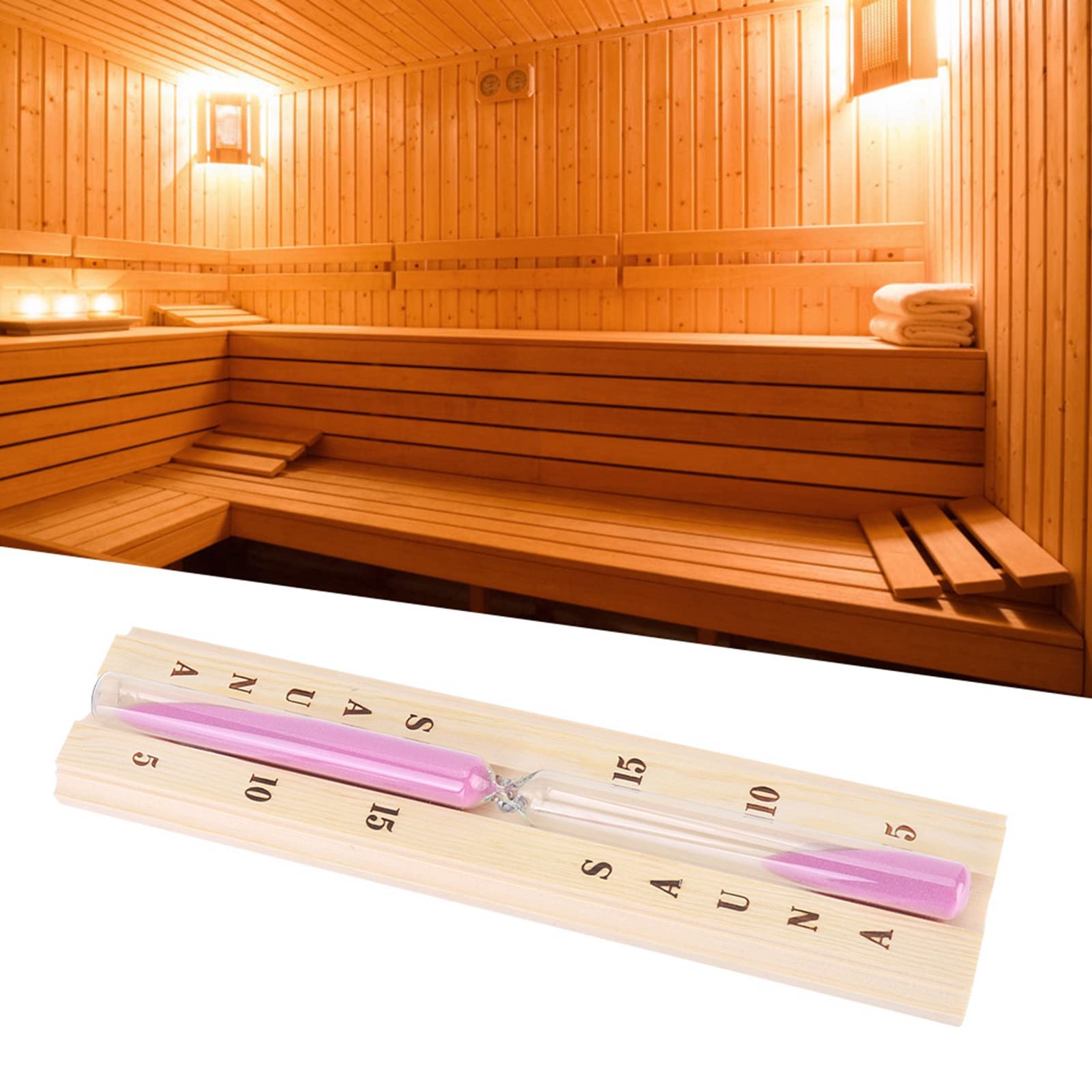 Reloj de arena para sauna que transforma tu baño en un templo de relajación zen