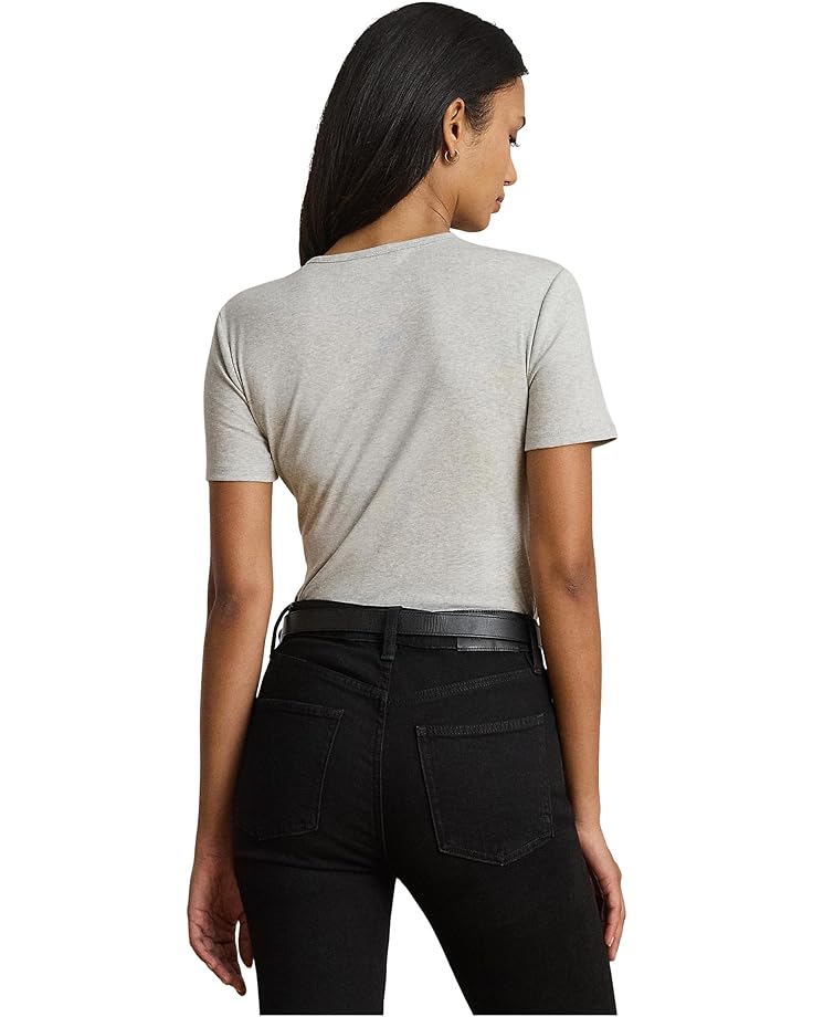 Lauren Ralph Lauren Stretch Cotton Crew Neck Tee - #2 of 4