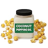 Vista 9 de Aceite para palomitas de coco Real Theater - Aceite de coco para palomitas de Wabash Valley Farms, aceite de coco con sabor a manteca para hacer