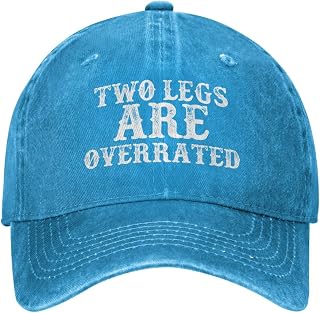 Two Legs are Overrated Hat for Men Funny Baseball Hat Funny Gifts for Men