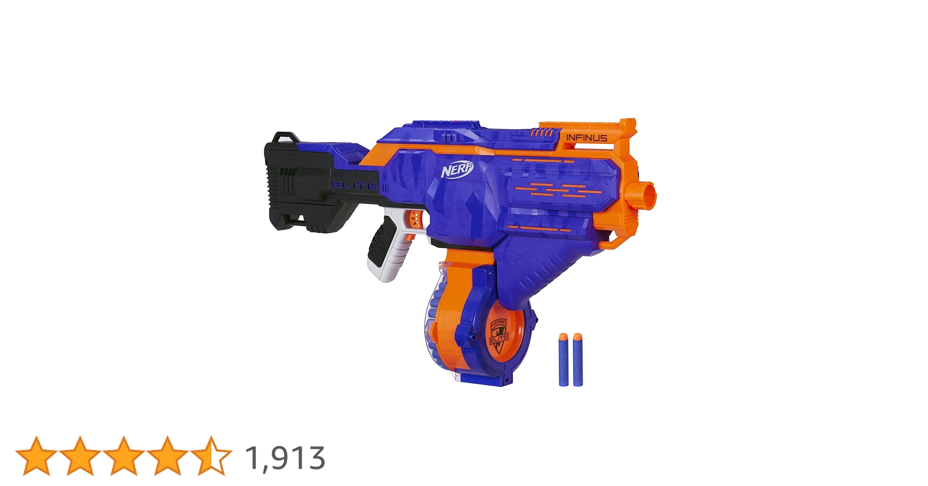 NERF Infinus Nerf N-Strike Elite Toy Motorized Blaster with Speed