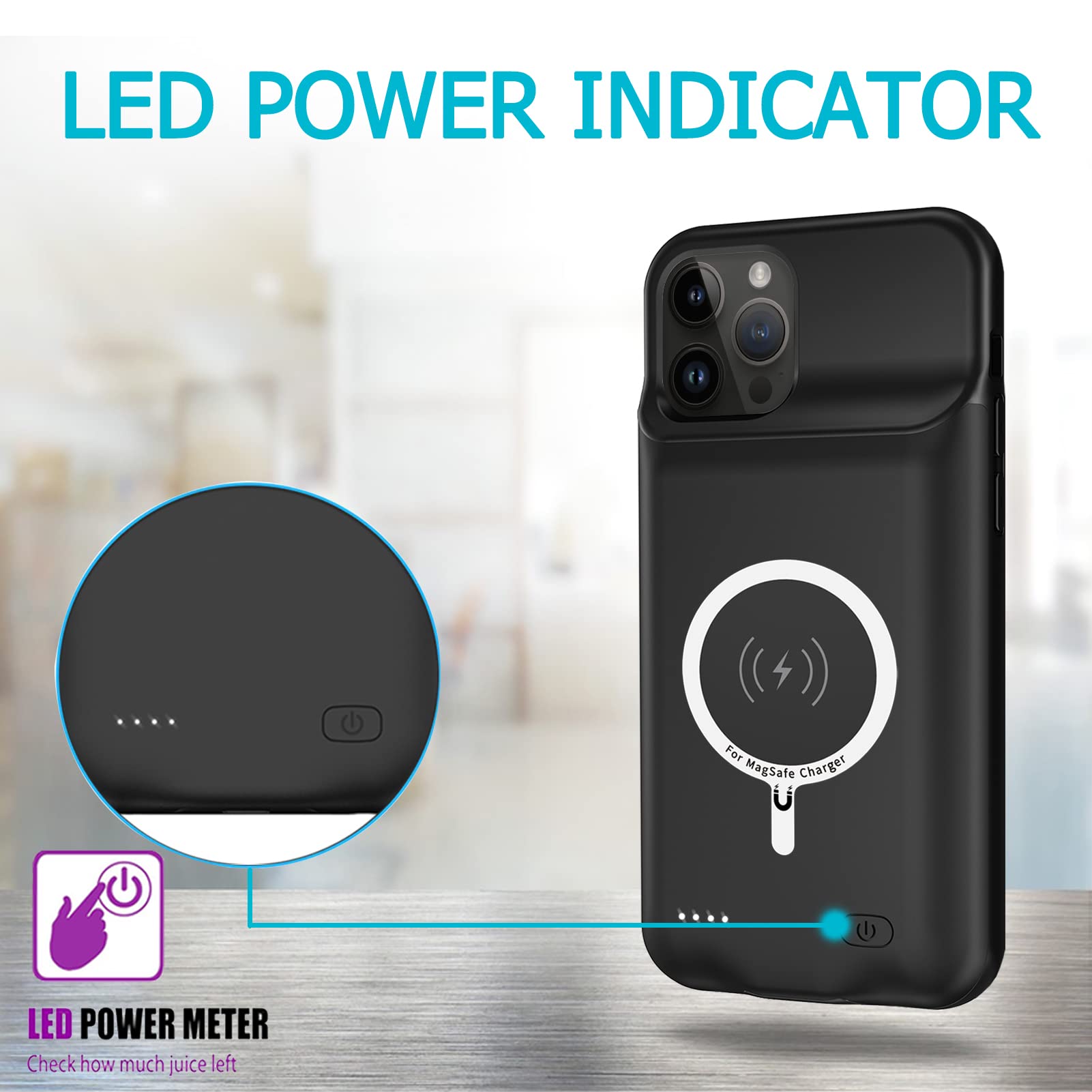 Amazon.com: Battery Case for iPhone 12/12 Pro,Upgraded 10000mAh