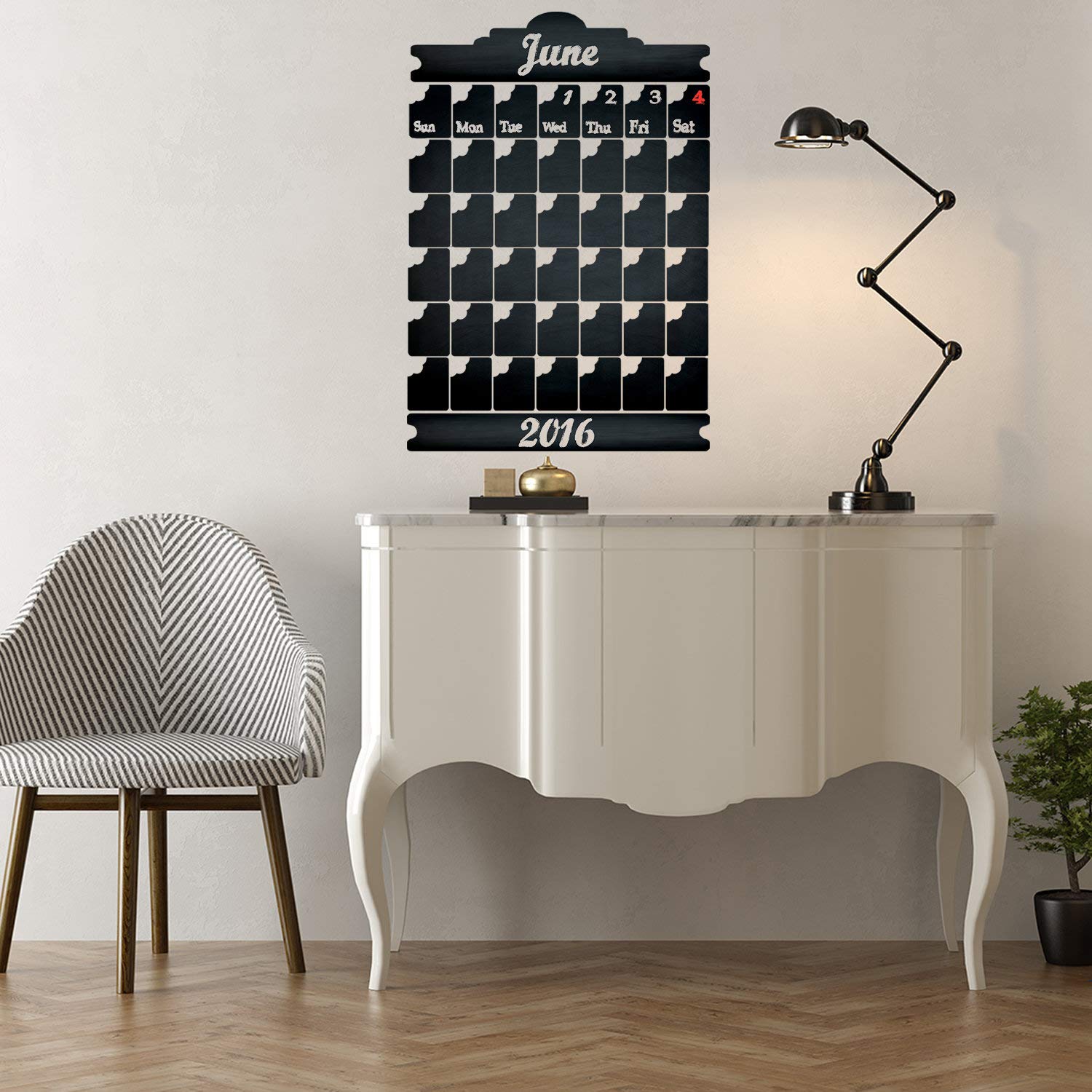 Ufficio Calendario Lavagna Vinile Adesivo modificabile organizzatore Secco Cancellare Gesso Decalcomania cancellabile Riutilizzabile mensile Planner Lavagna schdule