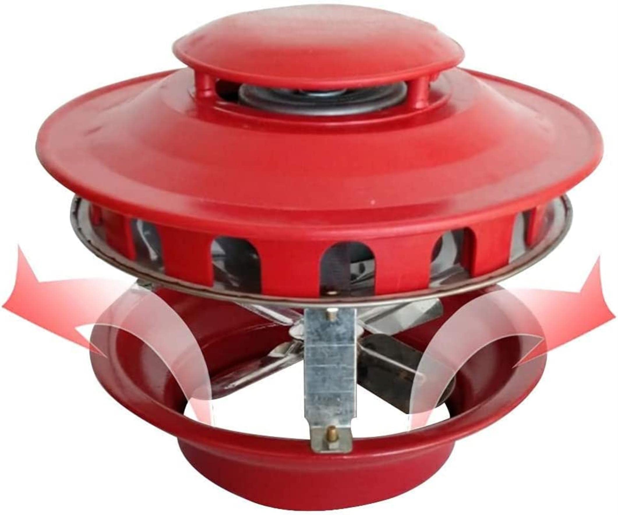 Extraction fumée cheminée avec ventilateur électrique et chapeau de protection pour évacuation
