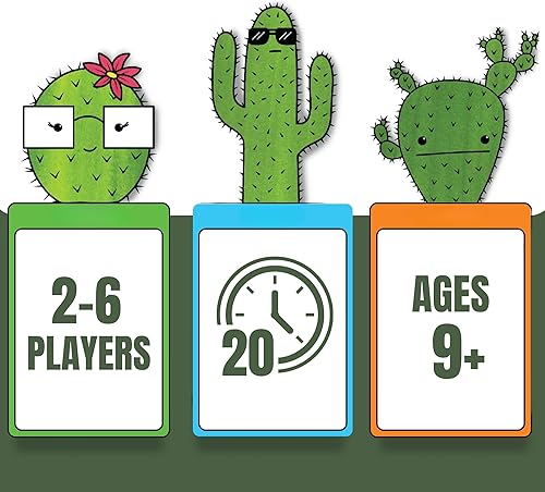 Miniatura 2 de What's The Point? The Cactus Card Game - Un juego divertido y estratégico para familias, perfecto para la noche de juego familiar, fácil de